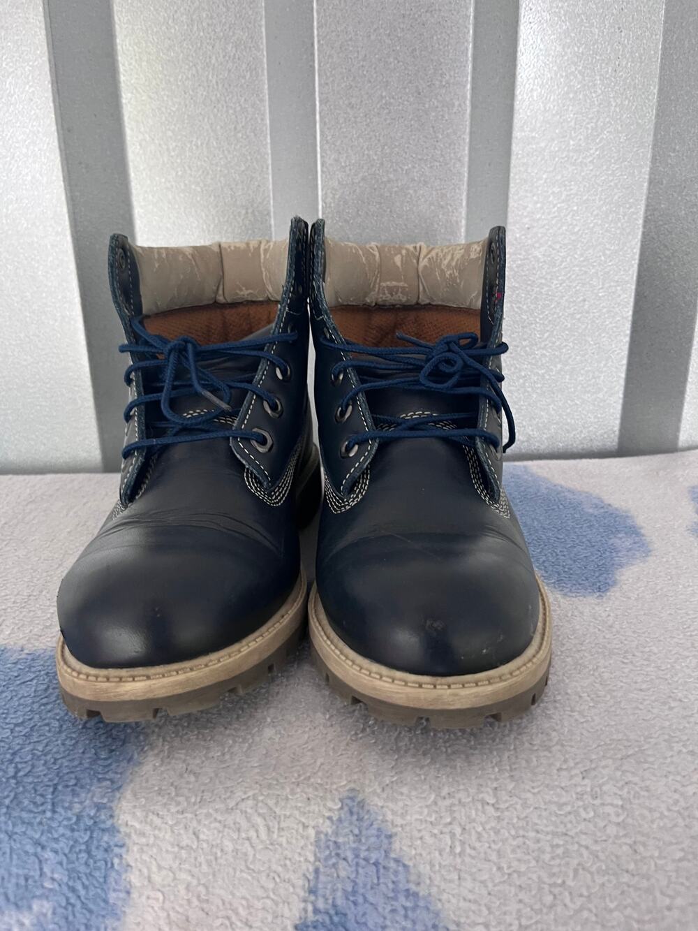 Navy blue boots